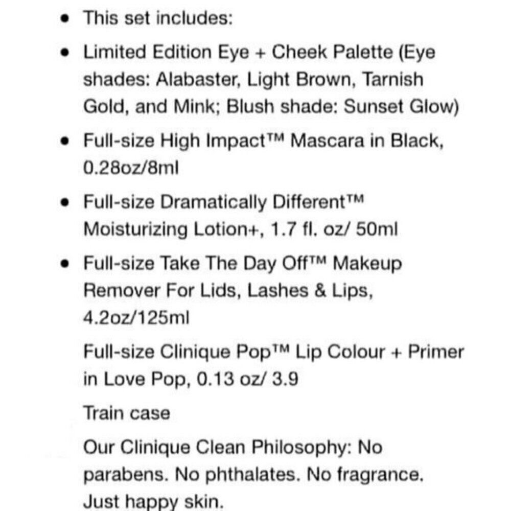 Clinique gift set - Picture 3 of 15